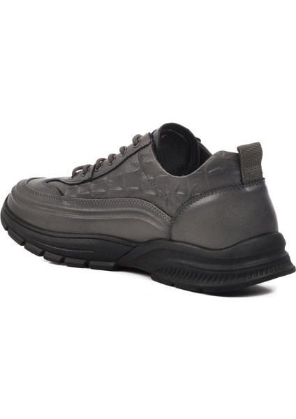 24K518 M Gri Deri Erkek Günlük Ayakkabı fırsatları