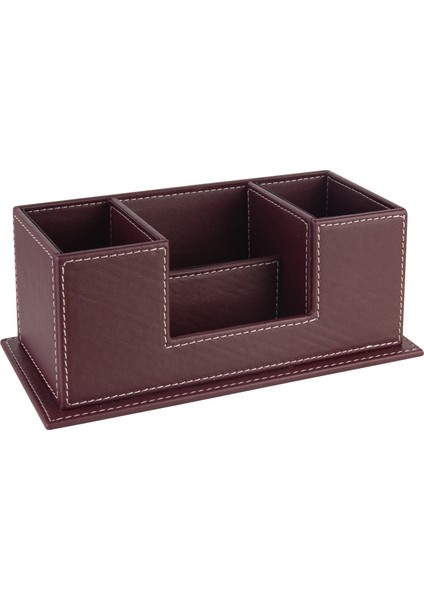 Masaüstü Deri Organizer Kalemlik 4 Gözlü Desktop Organizer Rainbow Vegan 10X12X25 Cm. fiyatları