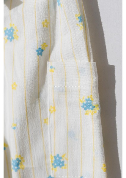 Kız Bebek Çocuk Beyaz Papatya Desenli Pantalonlu Takım fiyatları
