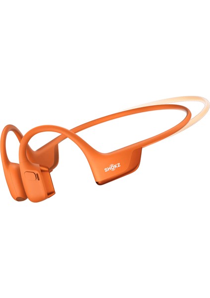 OpenRun Pro 2 Bluetooth 5.3, Kemik İletim Teknolojisi, IP55 Suya Dayanıklı, 12 Saat Pil Ömrü, Açık Kulak Tasarımlı Kablosuz Spor Kulaklık – Turuncu (Mini Beden)