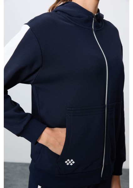 Kadın Indigo Kapüşonlu Oversize Fit Eşofman Takım 95343-326 fırsatları