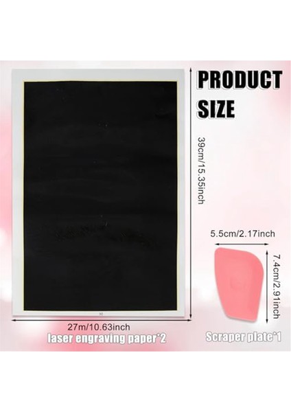 4 Parça Lazer Gravür Işaretleme Kağıdı, Fiber Lazer Gravür Siyah Lazer Gravür Kağıdı, Metal, Cam, Seramik (Yurt Dışından) modelleri