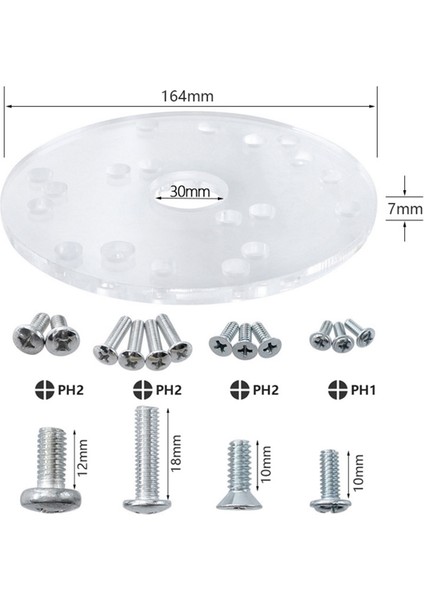 Trim Yönlendiriciler Yönlendirici Taban Plakası Kiti Vidalı Kompakt Yönlendirici Plaka Evrensel Yönlendirici Taban Plakası (Yurt Dışından) fırsatları