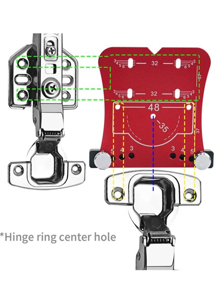35MM Ahşap Işleme Menteşe Deliği Açma Delme Aleti, Delme Bulucu ve Sınırlama Çerçevesi, Menteşelerin Delinmesi ve Montajı-B (Yurt Dışından) fiyatları