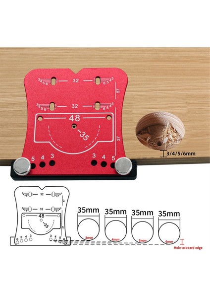 35MM Ahşap Işleme Menteşe Deliği Açma Delme Aleti, Delme Bulucu ve Sınırlama Çerçevesi, Menteşelerin Delinmesi ve Montajı-B (Yurt Dışından) indirimleri