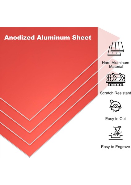 3.3x2.1x1/32 Inç Eloksallı Alüminyum Levha, 10 Adet Metal Dikdörtgen Alüminyum Levha 0.8mm Kalınlığında Lazer Gravür Boşlukları (Yurt Dışından) modelleri