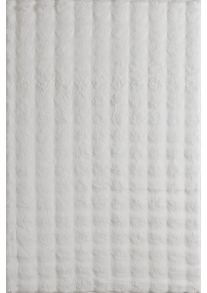 Sensetive 9301 Beyaz Hav Toz Vermez Kaymaz Tabanlı Kabartmalı Peluş Post