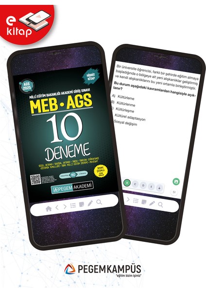 2025 Meb-Ags Tamamı Çözümlü 10 E-Deneme fiyatları