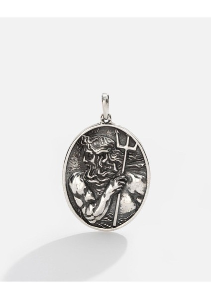 Gümüş Posedion Kolye