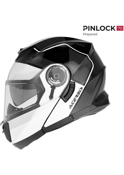Serel 22-06 Kask Siyah Beyaz
