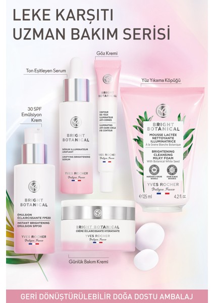 Leke Ve Kırışık Karşıtı Bitkisel Bakım Bright Botanical - E Vitamini - 30 Spf Emülsiyon Krem-50 ml