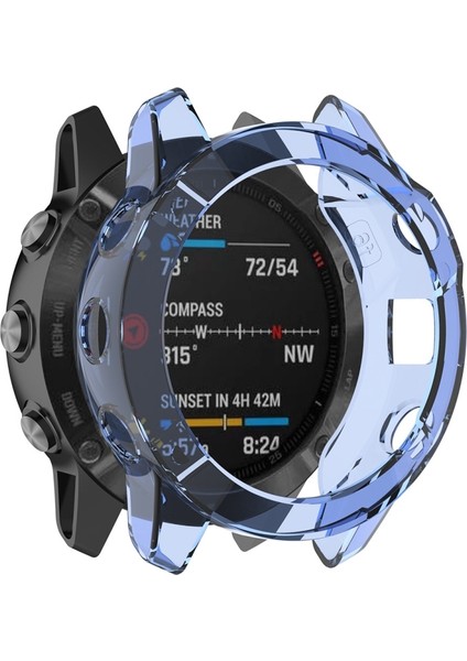 Garmin Fenix ​​​​6s / 6s Pro Şeffaf Tpu Silika G Saat Kılıfı Için Uygundur (Şeffaf Beyaz) (Yurt Dışından)
