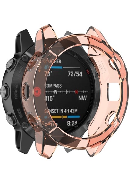 Garmin Fenix ​​​​6s / 6s Pro Şeffaf Tpu Silika G Saat Kılıfı Için Uygundur (Şeffaf Beyaz) (Yurt Dışından)