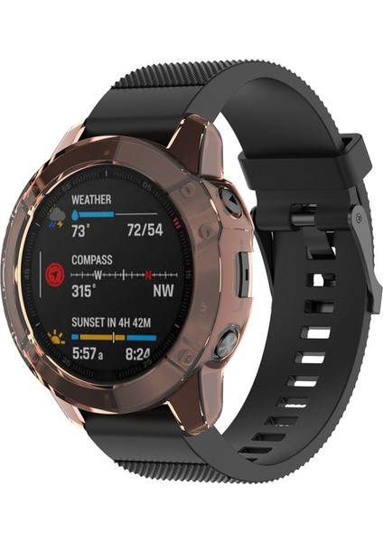 Garmin Fenix ​​​​6s / 6s Pro Şeffaf Tpu Silika G Saat Kılıfı Için Uygundur (Şeffaf Beyaz) (Yurt Dışından) modelleri