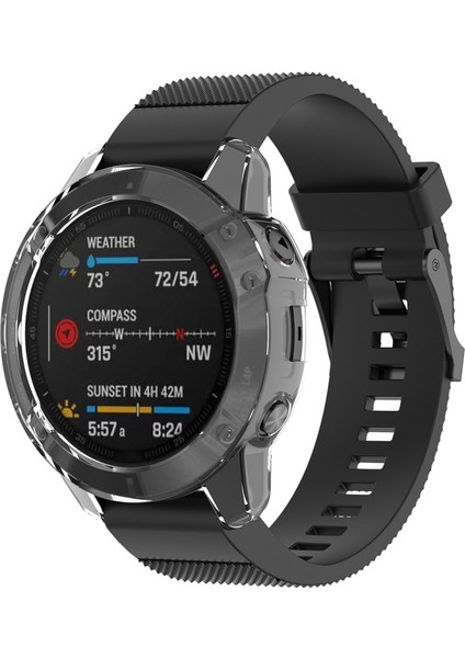 Garmin Fenix ​​​​6s / 6s Pro Şeffaf Tpu Silika G Saat Kılıfı Için Uygundur (Şeffaf Beyaz) (Yurt Dışından) modelleri