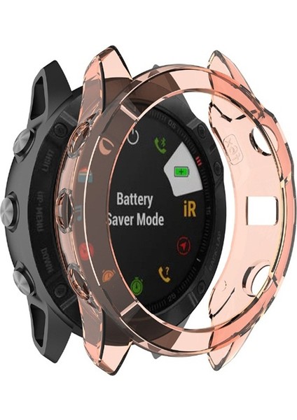 Garmin Fenix ​​6x Tpu Yarım Kapsama Koruma Kılıfı Için (Yurt Dışından)
