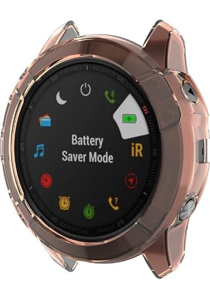 Garmin Fenix ​​6x Tpu Yarım Kapsama Koruma Kılıfı Için (Yurt Dışından)
