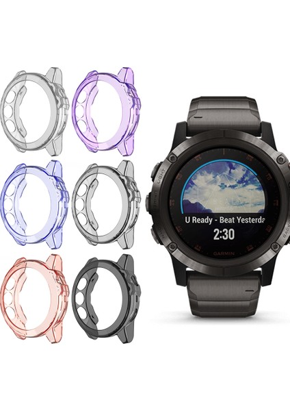 Garmin Fenix ​​5 ve 5 Plus Şeffaf Tpu Silika G Saat Kılıfı Için Uygundur (Şeffaf Turuncu) (Yurt Dışından) fırsatları