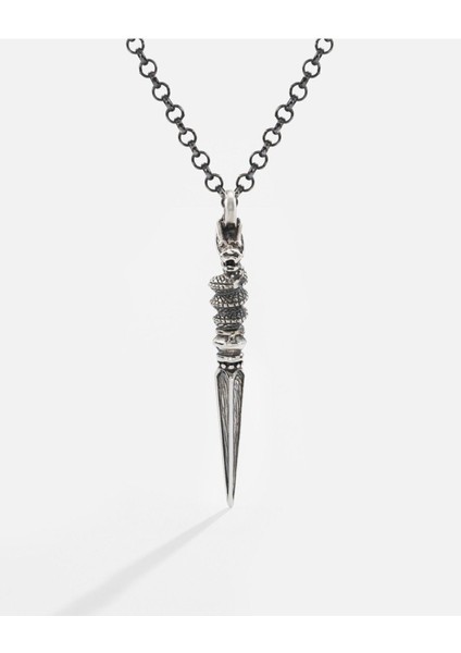 Gümüş Dragon Mızrağı Kolye
