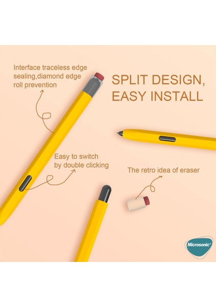 Samsung Galaxy Tab S Pen Kılıf Retro Style Mat Silikon Siyah