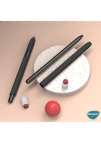 Samsung Galaxy Tab S Pen Kılıf Retro Style Mat Silikon Siyah