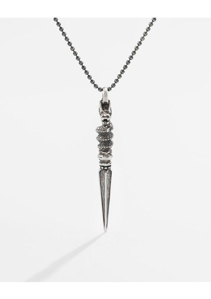 Gümüş Dragon Mızrağı Kolye