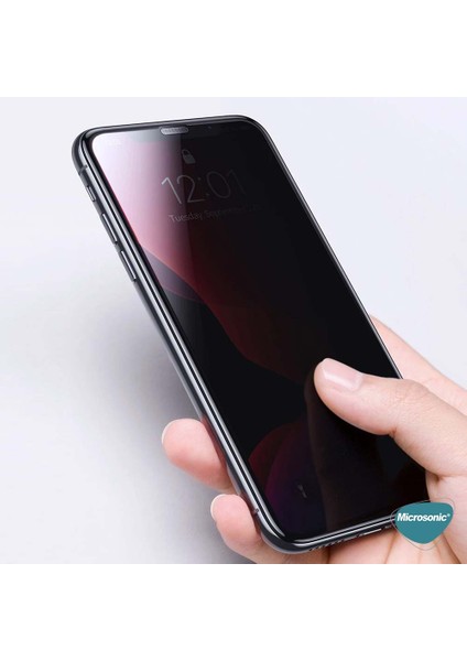 Apple iPhone 16E Privacy 5d Gizlilik Filtreli Cam Ekran Koruyucu Siyah