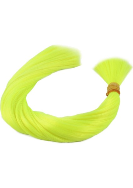 Neon Sarı Renkli Sentetik Boğum Saç - 1 kg
