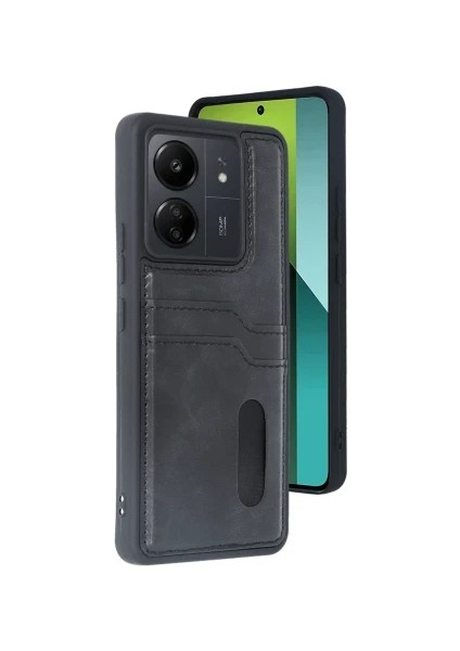 Xiaomi Poco C65 Kartlıklı Saral Kartix Kapak
