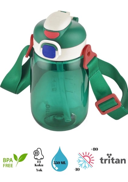 Tritan Pipetli - Pipetsiz Kullanılabilen Matara - 550 ml