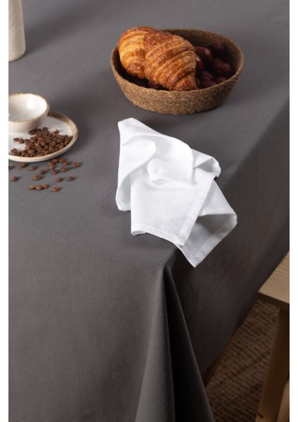 Premium | Keten Gri Masa Örtüsü 140 x 250 cm fırsatları