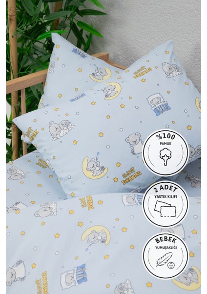 Baby %100 Pamuk Dream Sweet Bebek Nevresim Takımı - Mavi fiyatları