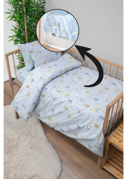 Baby %100 Pamuk Dream Sweet Bebek Nevresim Takımı - Mavi indirimleri