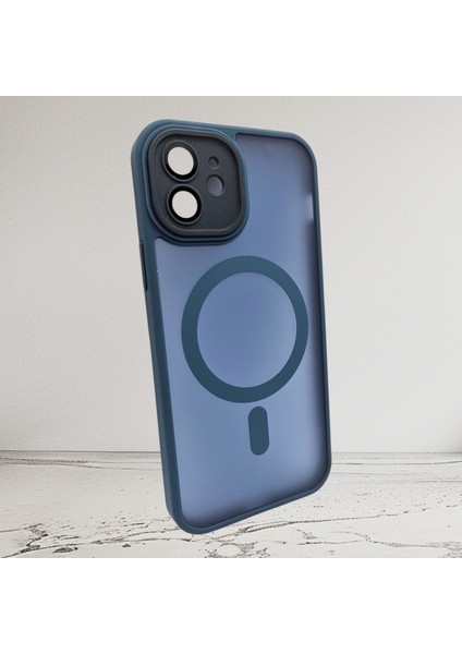 iPhone 12 Lacivert Buzlu Transparan & Dahili Kamera Koruma Lensli Kılıf fiyatları