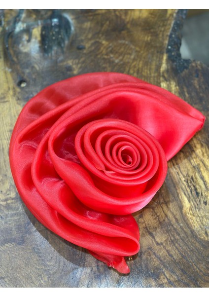 36X30 Cm Kırmızı Saten Çiçek Abiye Giyim Dikiş Aksesuarı modelleri