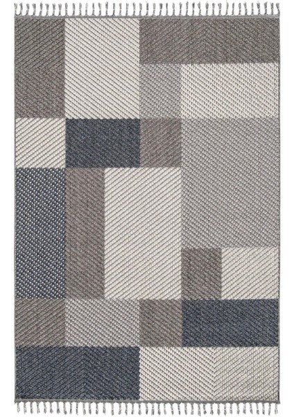 Side 1403 Gri Mavi Iskandinav Desenli Koridor Halısı Kesme Yolluk Mutfak Halısı Modern Salon Halısı fiyatları