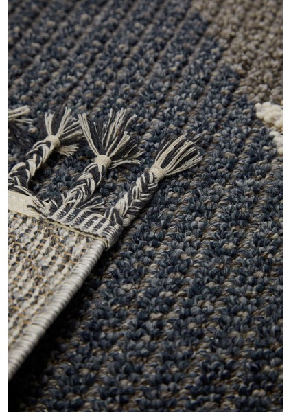 Side 1403 Gri Mavi Iskandinav Desenli Koridor Halısı Kesme Yolluk Mutfak Halısı Modern Salon Halısı fırsatları