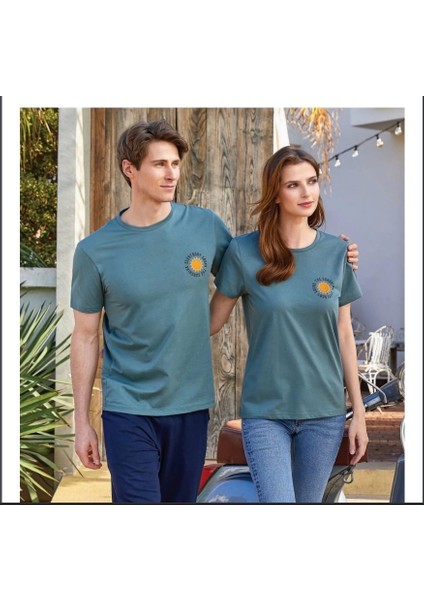 4111 Erkek T-Shirt Yeşil