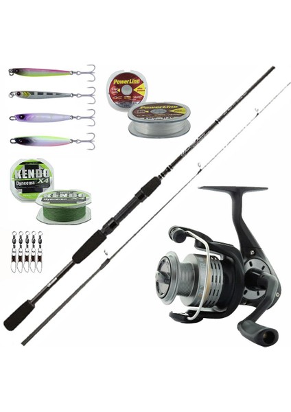 Okuma Profesyonel Lrf Seti Okuma Wave Power 228 cm 2-12 gr Lrf Kamışı&okuma Revenger Rv-25 Fd Olta Makinesi