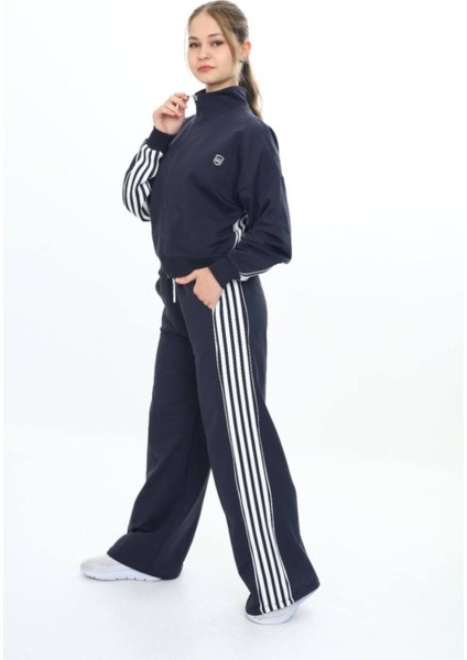 Kız Çocuk %100 Pamuk Oversize Alt&üst Uzun Kol Eşofman TAKIMI-AÜT-0026