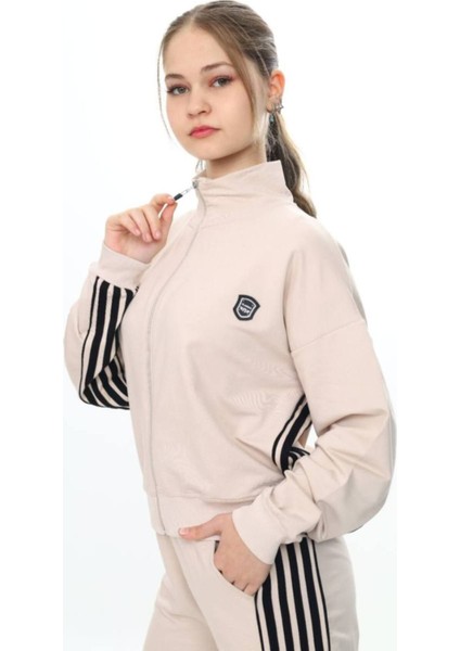 Kız Çocuk %100 Pamuk Oversize Alt&üst Uzun Kol Eşofman TAKIMI-AÜT-0026