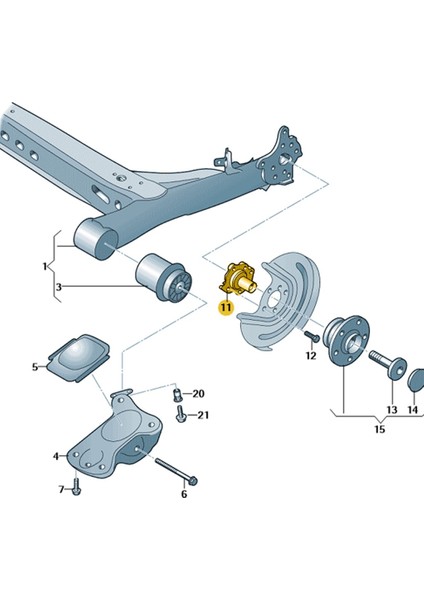 Audi A3 S.back 2013-2016 Arka Dingil Bilya Taşıyıcı Aks Ucu 5Q0501117A fiyatları