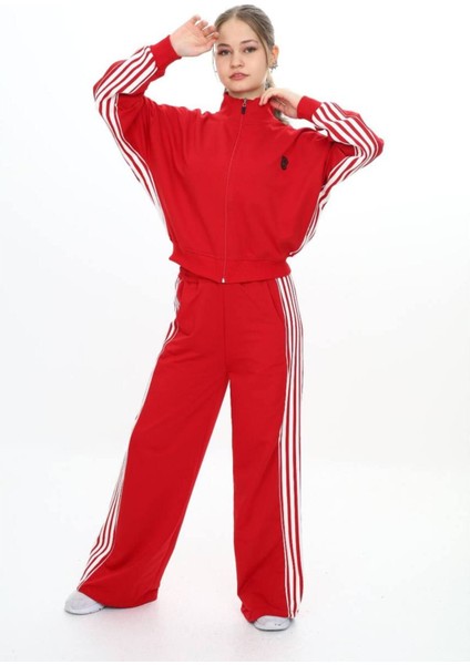 Kız Çocuk %100 Pamuk Oversize Alt&üst Uzun Kol Eşofman TAKIMI-AÜT-0026 fırsatları