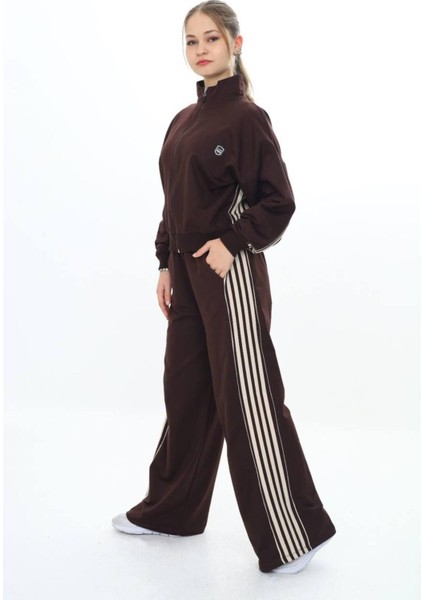 Kız Çocuk %100 Pamuk Oversize Alt&üst Uzun Kol Eşofman TAKIMI-AÜT-0026 fırsatları