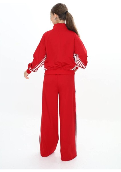 Kız Çocuk %100 Pamuk Oversize Alt&üst Uzun Kol Eşofman TAKIMI-AÜT-0026