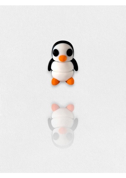 Sevimli Fleksi Penguen Oyuncak 5 X4 cm Oynar Eklemlidir