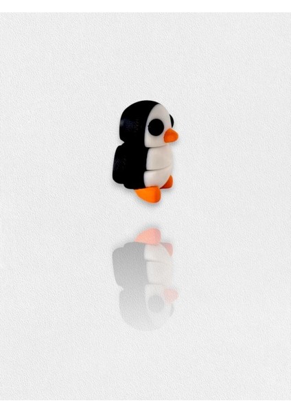 Sevimli Fleksi Penguen Oyuncak 5 X4 cm Oynar Eklemlidir
