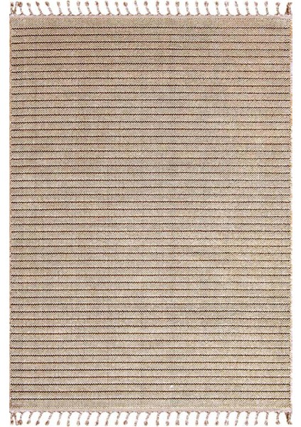 Side 1412 Bej Iskandinav Desenli Koridor Halısı Kesme Yolluk Mutfak Halısı Modern Salon Halısı