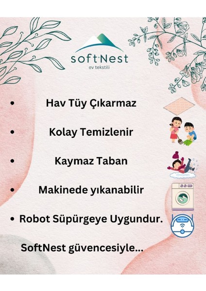 Merinos Anadolu Krem Kaymaz Tabanlı Kesme Kabartmalı Salon Koridor Mutfak Halı fırsatları