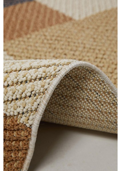 Side 1406 Sarı Iskandinav Desenli Koridor Halısı Kesme Yolluk Mutfak Halısı Modern Salon Halısı fırsatları